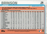 #296 Lewis Brinson Miami Marlins 2019 Topps Series 1 Baseball Card