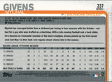 #337 Mychal Givens Baltimore Orioles 2019 Topps Series 1 Baseball Card