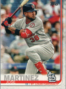 #123 Jose Martinez St Louis Cardinals 2019 Topps Series 1 Baseball Card