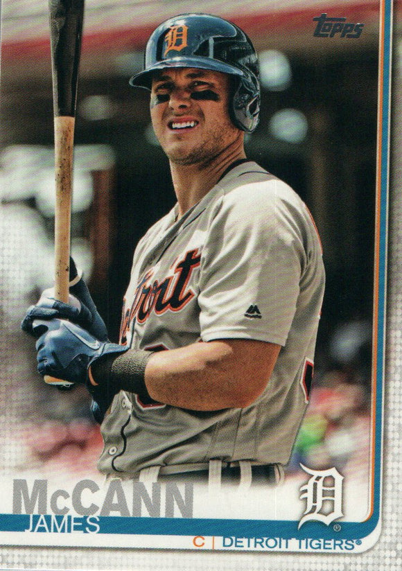 #155 James McCann Detroit Tigers 2019 Topps Series 1 Baseball Card