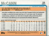 #155 James McCann Detroit Tigers 2019 Topps Series 1 Baseball Card