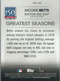 150-109 Mookie Betts Greatest Seasons Boston Red Sox 2019 Topps Series 1 Baseball Card