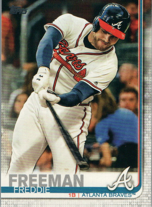 #183 Freddie Freeman Atlanta Braves 2019 Topps Series 1 Baseball Card