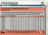 #183 Freddie Freeman Atlanta Braves 2019 Topps Series 1 Baseball Card