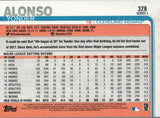 #328 Yonder Alonso Cleveland Indians 2019 Topps Series 1 Baseball Card