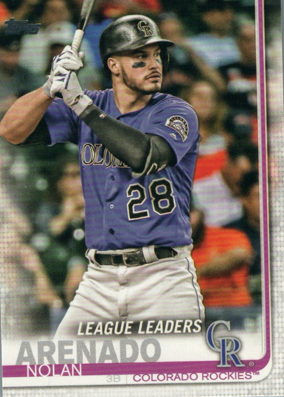 #70 Nolan Arenado League Leaders Colorado Rockies 2019 Topps Series 1 Baseball Card