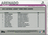#70 Nolan Arenado League Leaders Colorado Rockies 2019 Topps Series 1 Baseball Card