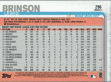 #296 Lewis Brinson Miami Marlins 2019 Topps Series 1 Baseball Card