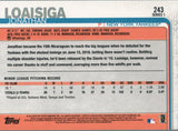 #243 Jonathan Loaisiga Rookie Card New York Yankees 2019 Topps Series 1 Baseball Card