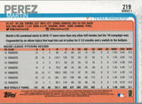 #219 Martin Perez Texas Rangers 2019 Topps Series 1 Baseball Card