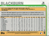 #36 Paul Blackburn Oakland Athletics 2019 Topps Series 1 Baseball Card