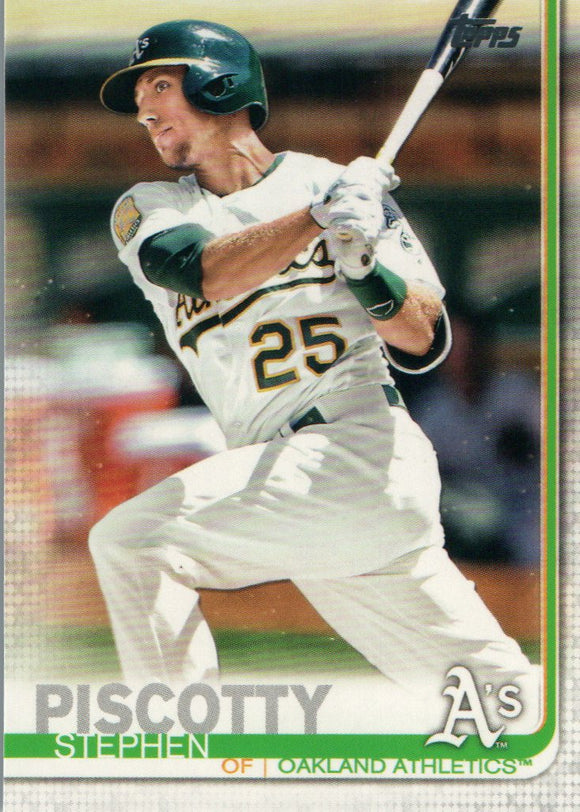 #66 Stephen Piscotty Oakland Athletics 2019 Topps Series 1 Baseball Card