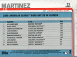 #23 JD Martinez League Leaders Boston Red Sox 2019 Topps Series 1 Baseball Card