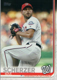 #344 Max Scherzer Washington Nationals 2019 Topps Series 1 Baseball Card