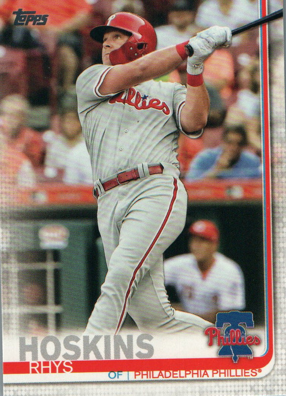 #279 Rhys Hoskins Philadelphia Phillies 2019 Topps Series 1 Baseball Card