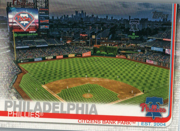 #187 Citizens Bank Park Philadelphia Phillies 2019 Topps Series 1 Baseball Card