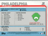 #187 Citizens Bank Park Philadelphia Phillies 2019 Topps Series 1 Baseball Card