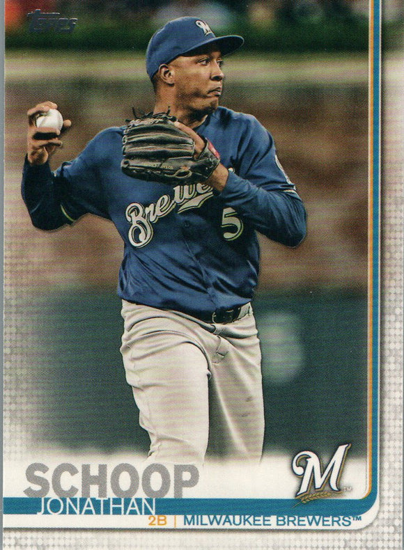 #259 Jonathan Schoop Milwaukee Brewers 2019 Topps Series 1 Baseball Card