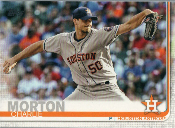 #169 Charlie Morton Houston Astros 2019 Topps Series 1 Baseball Card