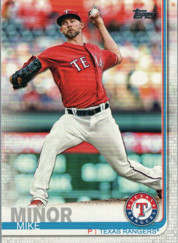 #278 Mike Minor Texas Rangers 2019 Topps Series 1 Baseball Card