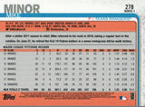#278 Mike Minor Texas Rangers 2019 Topps Series 1 Baseball Card