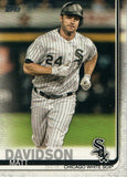 #188 Matt Davidson Chicago White Sox 2019 Topps Series 1 Baseball Card