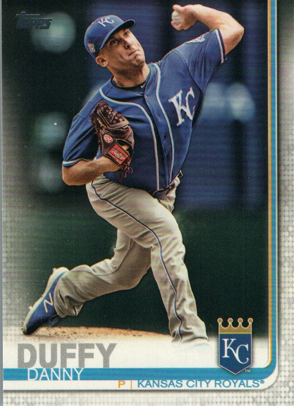 #87 Danny Duffy Kansas City Royals 2019 Topps Series 1 Baseball Card