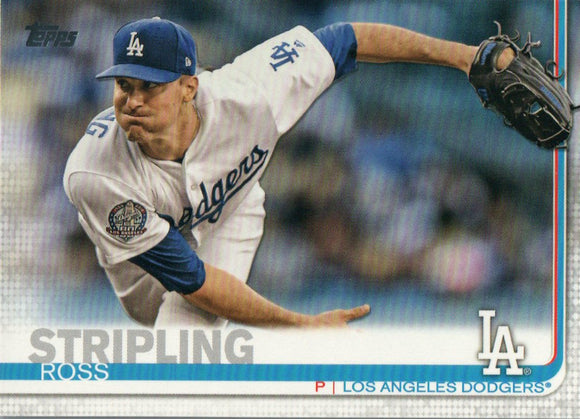 #267 Ross Stripling Los Angeles Dodgers 2019 Topps Series 1 Baseball Card