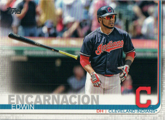 #42 Edwin Encarnacion Cleveland Indians 2019 Topps Series 1 Baseball Card