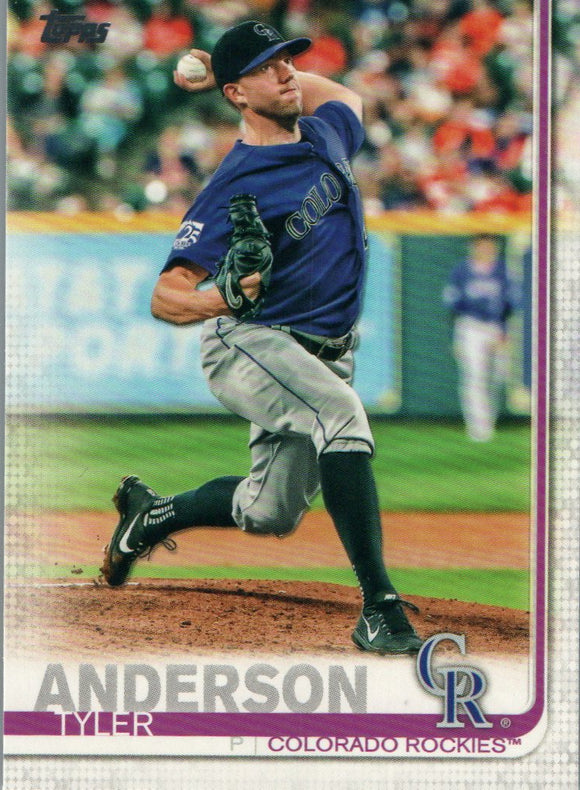 #2 Tyler Anderson Colorado Rockies 2019 Topps Series 1 Baseball Card