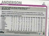 #2 Tyler Anderson Colorado Rockies 2019 Topps Series 1 Baseball Card
