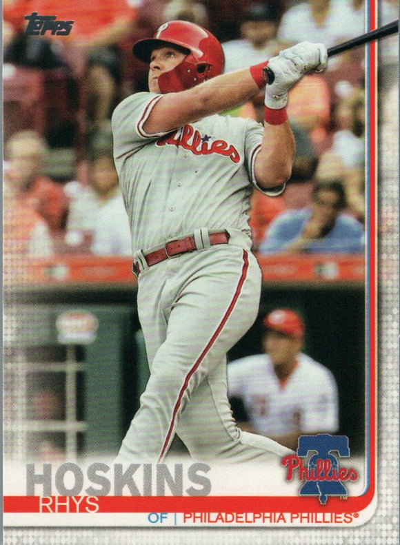 #279 Rhys Hoskins Philadelphia Phillies 2019 Topps Series 1 Baseball Card