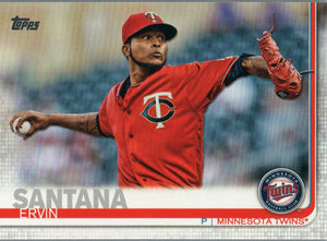 #335 Ervin Santana Minnesota Twins 2019 Topps Series 1 Baseball Card