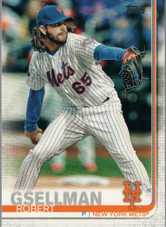 #120 Robert Gsellman New York Mets 2019 Topps Series 1 Baseball Card