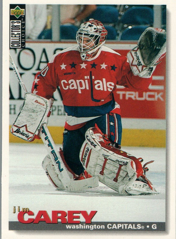#30 Jim Carey Washington Capitals 1995 Upper Deck Choice Hockey Card