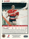 #30 Jim Carey Washington Capitals 1995 Upper Deck Choice Hockey Card
