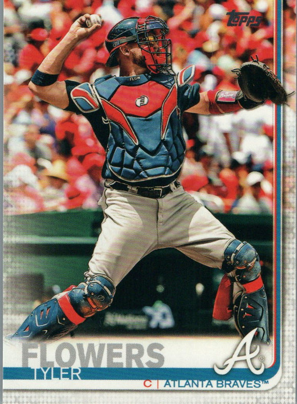 #244 Tyler Flowers Atlanta Braves 2019 Topps Series 1 Baseball Card