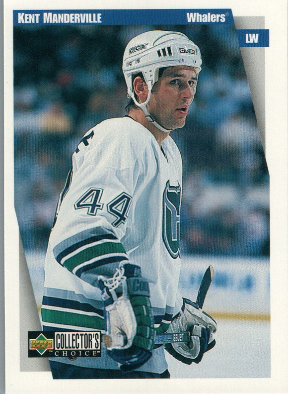 #118 Kent Manderville Hartford Whalers 1997 98 Upper Deck Choice Hockey Card