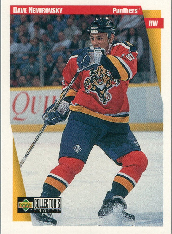 #106 Dave Nemirovsky Florida Panthers 1997 98 Upper Deck Choice Hockey Card