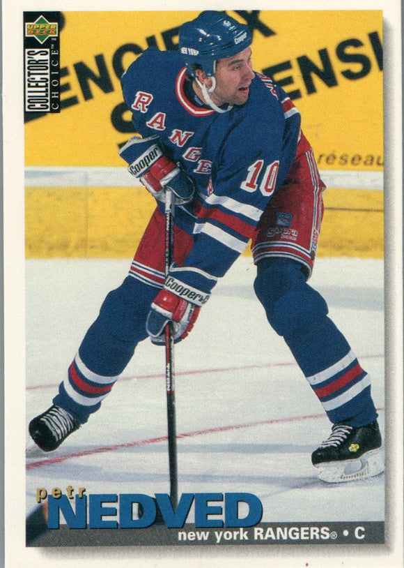 #323 Petr Nedved New York Rangers 1995 96 Upper Deck Choice Hockey Card