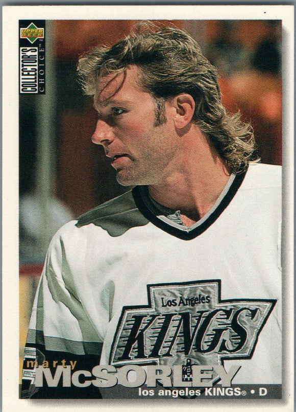 #44 Marty Mcsorley Los Angeles Kings 1995 96 Upper Deck Choice Hockey Card