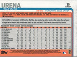 #39 Richard Urena Toronto Blue Jays 2019 Topps Series 1 Baseball Card