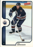 #86 Eric Brewer Edmonton Oilers 2002 03 Upper Deck Victory Hockey Card