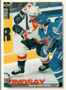 #12 Bill Lindsay Florida Panthers 1995 96 Upper Deck Choice Hockey Card