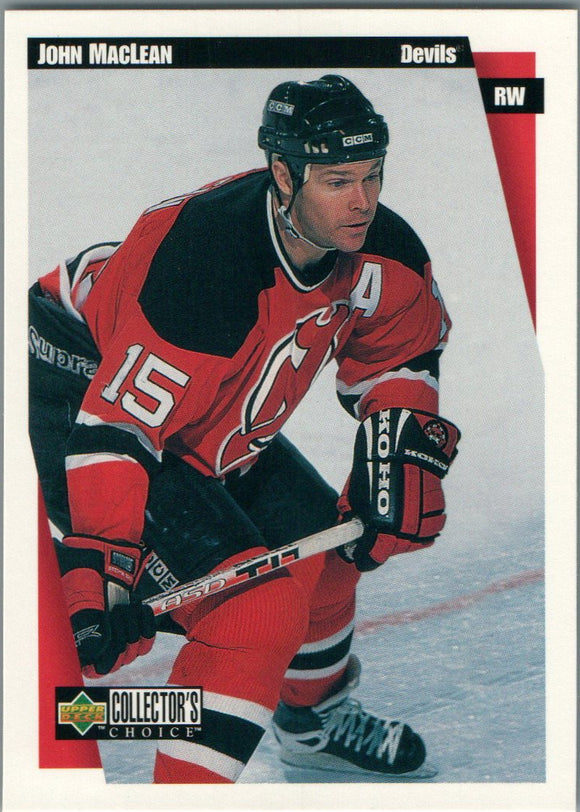 #146 John Maclean 1997 98 Upper Deck Choice Hockey Card