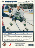 #21 Andrei Nikolishin Hartford Whalers 1995 96 Upper Deck Choice Hockey Card