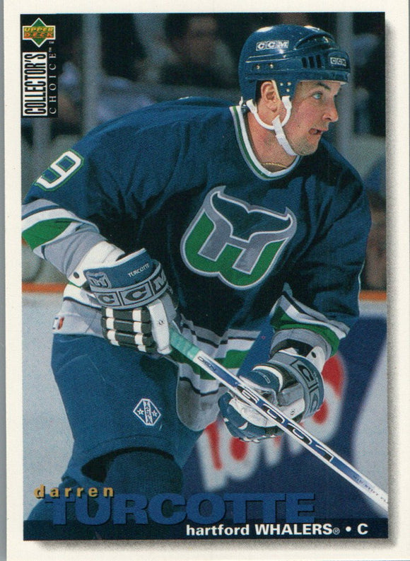 #24 Darren Turcotte Hartford Whalers 1995 96 Upper Deck Choice Hockey Card