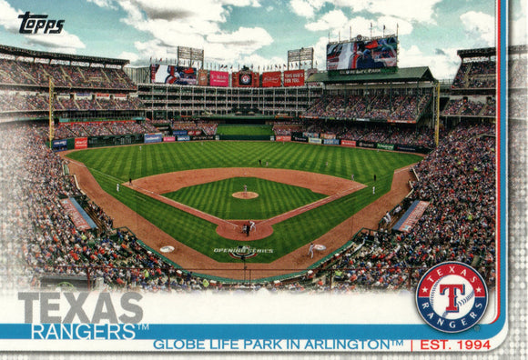 #509 Globe Life Park in Arlington Texas Rangers  2019 Topps Series 2 Baseball Card