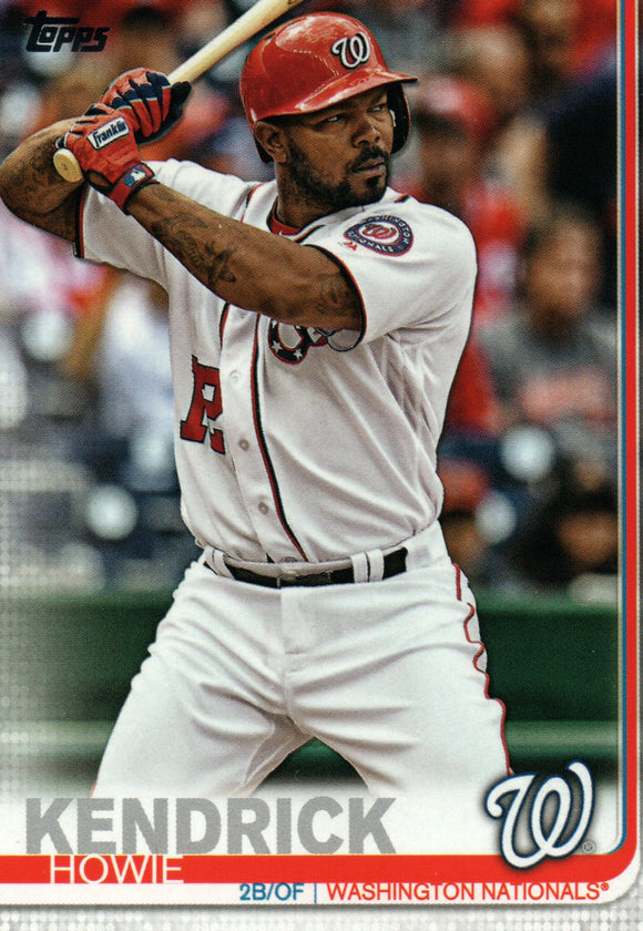 #610 Howie Kendrick Washington Nationals 2019 Topps Series 2 Baseball Card