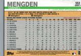 #553 Daniel Mengden Oakland Athletics 2019 Topps Series 2 Baseball Card